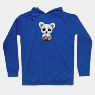 Cute Baby Polar Bear Playing With Football Hoodie